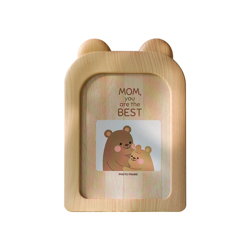 Newborn Baby Picture Frame 7" Crown Animal Photo Frame