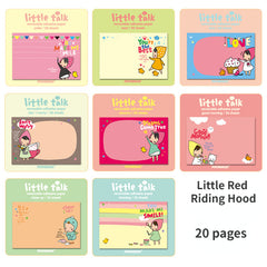 5pcs Cartoon Sticky Note Box Student Memo Message Sticky Note Sticker
