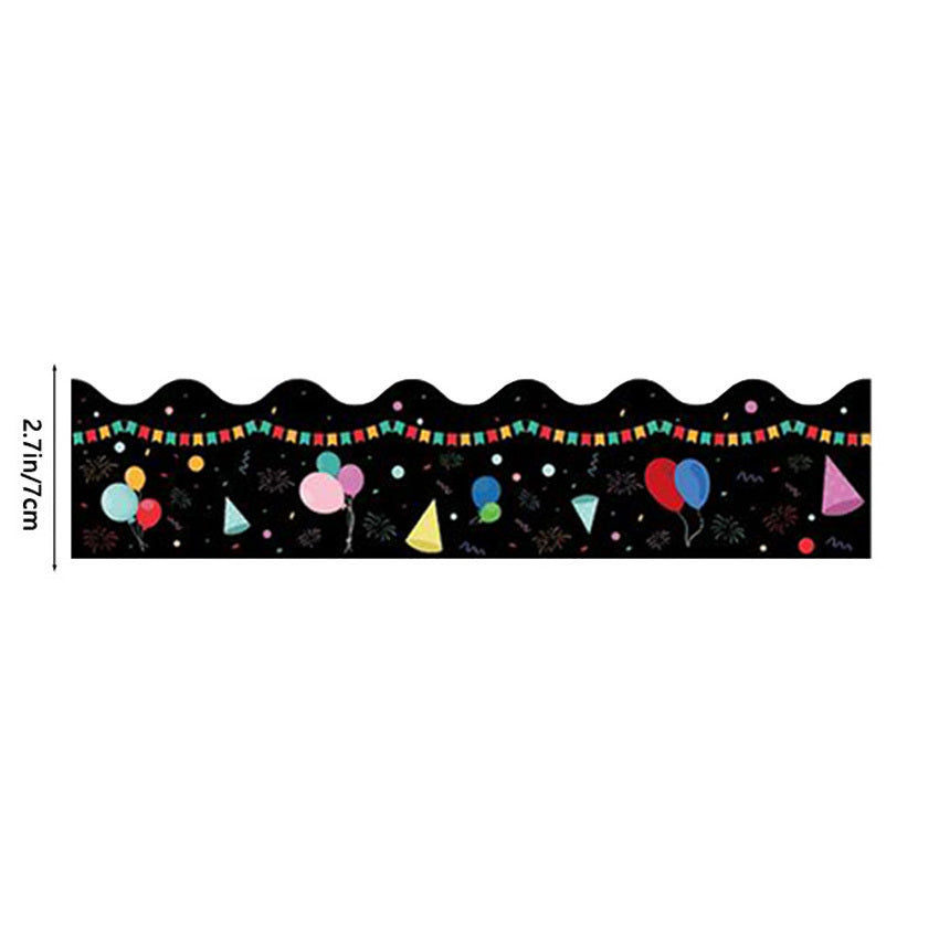Balloon Chalkboard Border Trim Stickers - Back to School Season