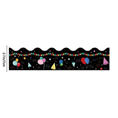 Balloon Chalkboard Border Trim Stickers - Back to School Season