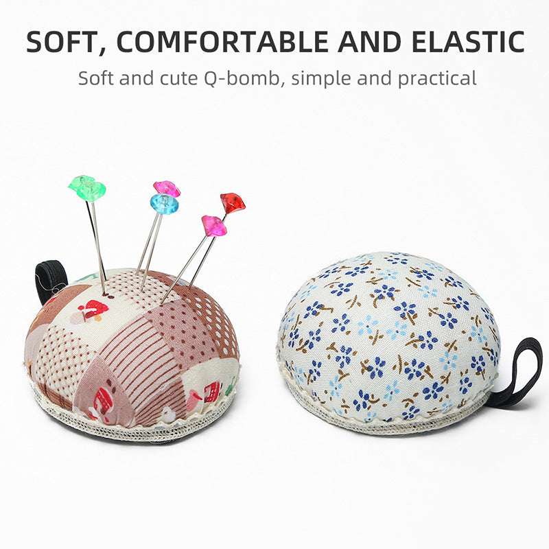 Circular Pin Insert Bag Sewing Needle Storage Device Random Pattern