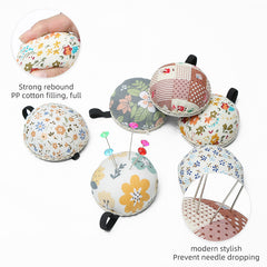 Circular Pin Insert Bag Sewing Needle Storage Device Random Pattern