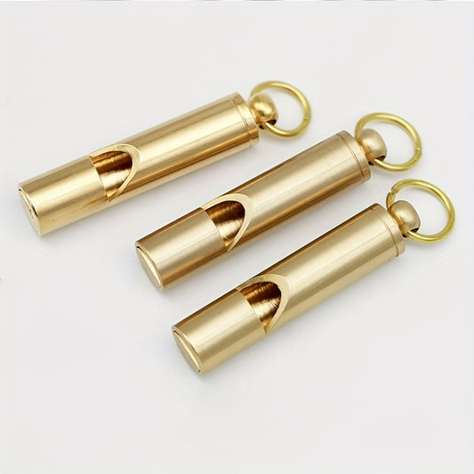 Portable Copper Survival Whistle for Outdoor Camping Hiking