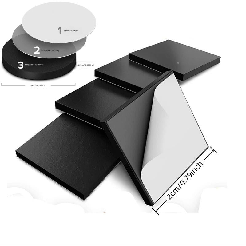 50pcs Round Magnet Sticker Set Whiteboard Blackboard DIY Rubber Soft Magnet