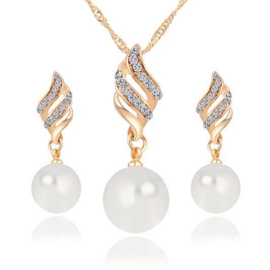 Sweet Earrings Necklace Set for Party