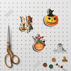 50pcs Retro Halloween Sticker Waterproof Vinyl Sticker for Water Bottle Laptops