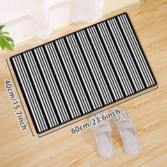 Retro Thick & Thin Line Floor Mat