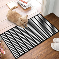 Retro Thick & Thin Line Floor Mat