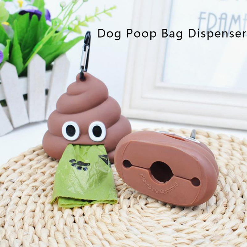 Dog Poop Bag Dispenser Pet Waste Bag Holder Outdoor Dog Garbage Bag Holder