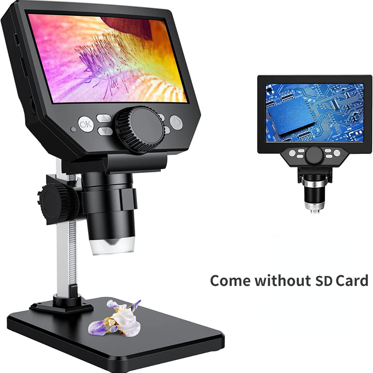 Professional LCD Digital Microscope 1080P 10MP 1-1000X Magnification