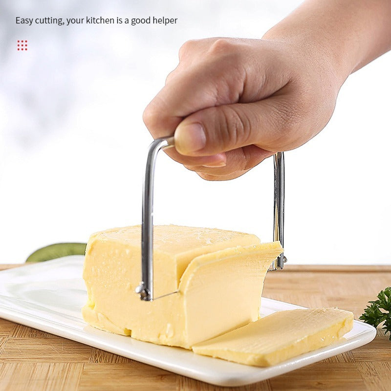 2pcs Stainless Steel Cheese Slicers Manual Cutter For Cheese Block