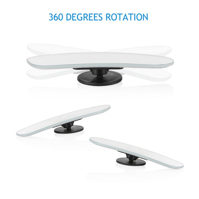 2pcs Car Mirror Wide Angle Convex Blind Spot Mirror Adjustable Mirror