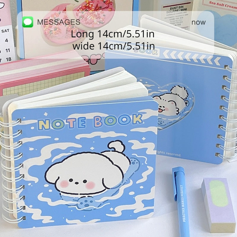 Versatile Coil Puppy Student Schedule Journal Stationery Book