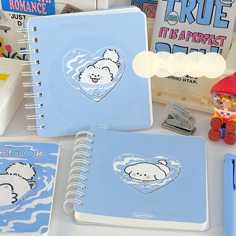 Versatile Coil Puppy Student Schedule Journal Stationery Book