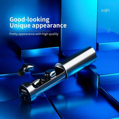 Portable Wireless Headset with Smart Display & Flashlight