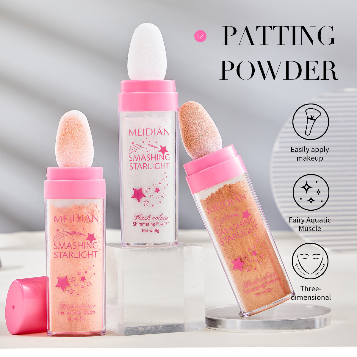 Fairy Highlighter Powder for Instant Glow Up on Face, Eyes & Clavicle