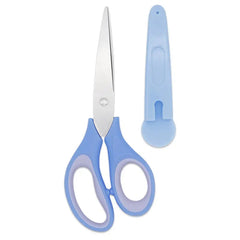 Comfort Grip Scissors with Protective Case Stainless Steel Sharp Basic Scissors
