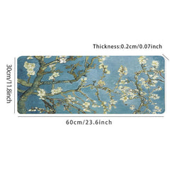 Artistic Flowers Large Mousepad HD Keyboard Pad Mouse Mat