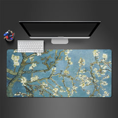 Artistic Flowers Large Mousepad HD Keyboard Pad Mouse Mat