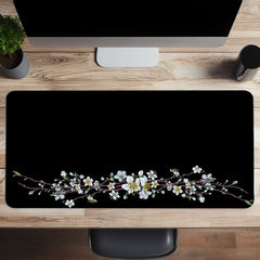 Minimalist Floral Vines Large Mousepad Keyboard Desk Mat