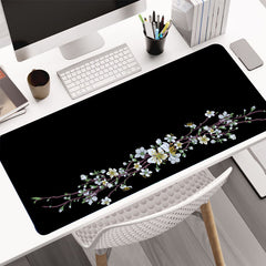 Minimalist Floral Vines Large Mousepad Keyboard Desk Mat