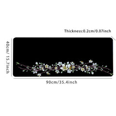 Minimalist Floral Vines Large Mousepad Keyboard Desk Mat