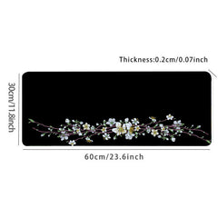 Minimalist Floral Vines Large Mousepad Keyboard Desk Mat