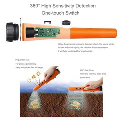 GP360 Metal Detector Water Resistant High Sensitivity and Automatic Pinpointing