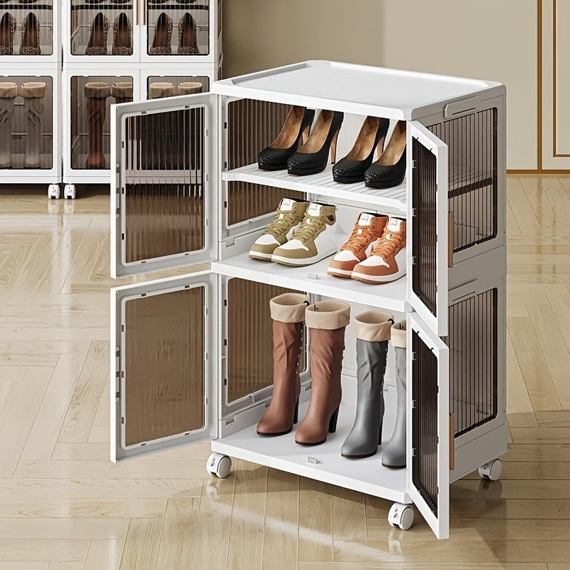 1 Layer Plastic Shoes Storage Drawer Closet Organizers Storage Bins