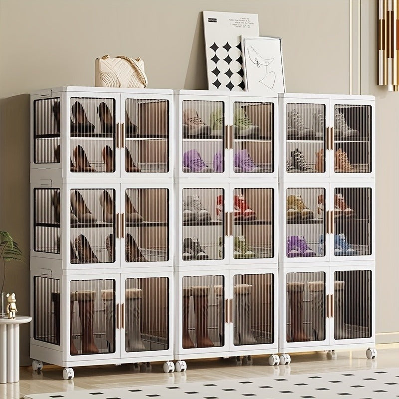 1 Layer Plastic Shoes Storage Drawer Closet Organizers Storage Bins