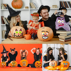 Halloween Pumpkin Expression Pack Sticker Set