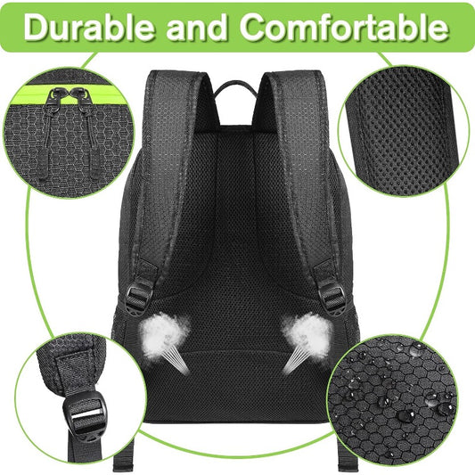 Soccer Backpack Lightweight Sports Bag With Ball Holder Water Resistant