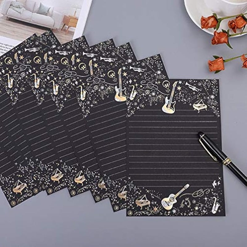 Vintage Stationary Paper And Envelopes Set