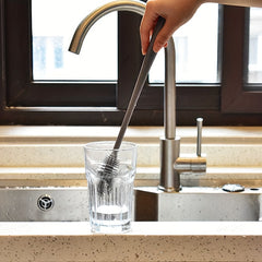 Long Handle Silicone Bottle Brush for Easy Cup and Bottle Cleaning
