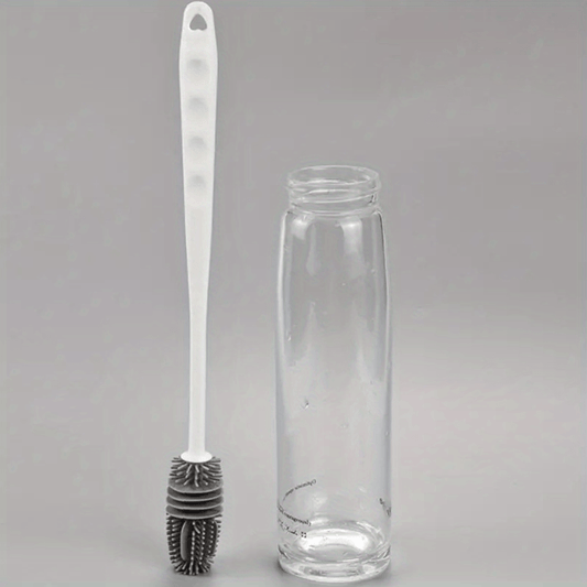 Long Handle Silicone Bottle Brush for Easy Cup and Bottle Cleaning