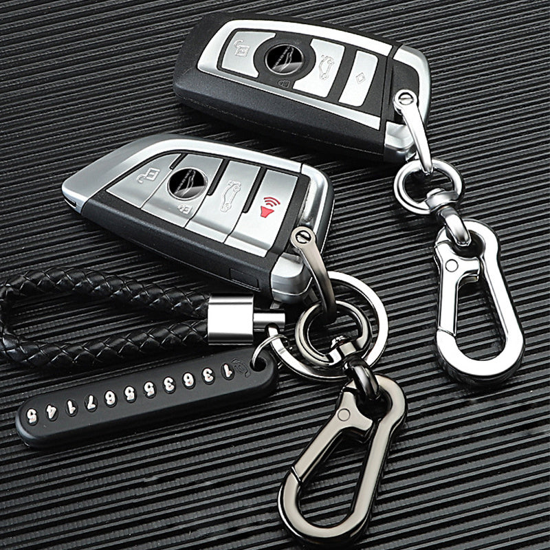 Anti Lost Car Keychain Phone Card Keyring Rope Auto Key Chain Holder