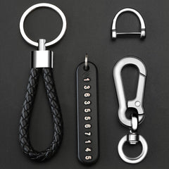 Anti Lost Car Keychain Phone Card Keyring Rope Auto Key Chain Holder