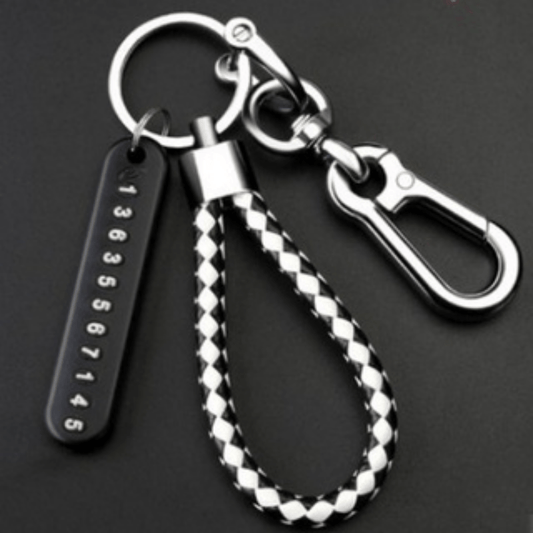 Anti Lost Car Keychain Phone Card Keyring Rope Auto Key Chain Holder