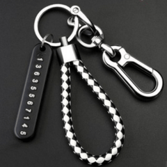 Anti Lost Car Keychain Phone Card Keyring Rope Auto Key Chain Holder