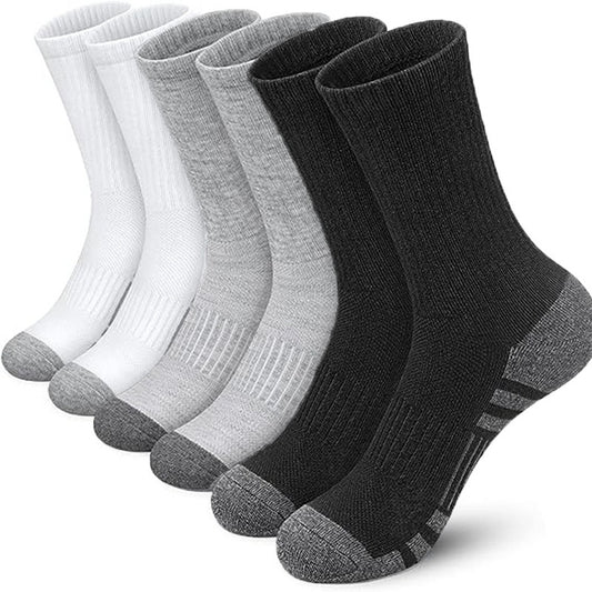 5 Pairs Men's Cotton Basketball Socks for Autumn/Winter