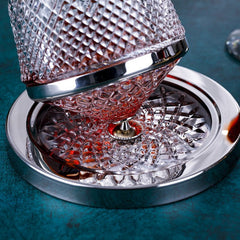 Glass Wine Decanter Tumbler Dispenser Crystal Glass Wine Aerator Mirror Jug