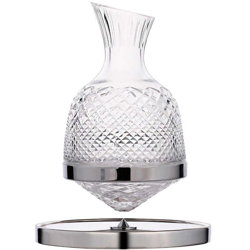 Glass Wine Decanter Tumbler Dispenser Crystal Glass Wine Aerator Mirror Jug