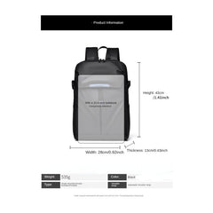 Leather Film Computer Bag - Large Capacity Notebook Backpack