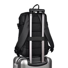 Leather Film Computer Bag - Large Capacity Notebook Backpack