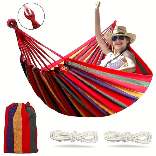 Portable Camping Hammock with Carrying Bag & Tree Straps