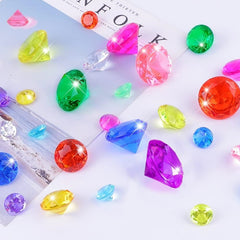 Acrylic Large Diamond Pool Gemstone Kids Swimming Toy DIY Gemstone