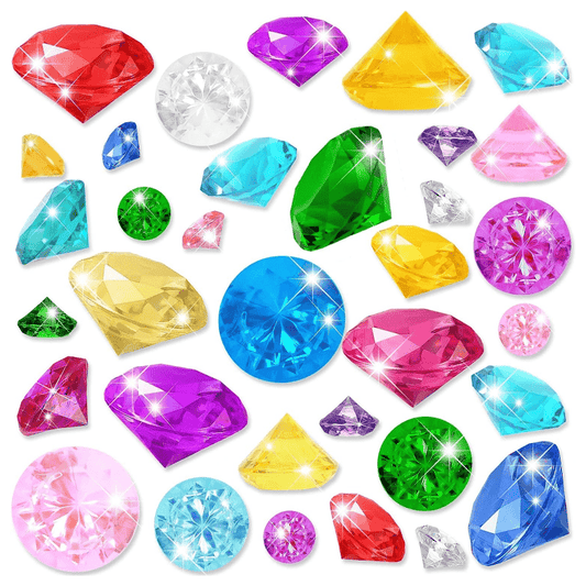 Acrylic Large Diamond Pool Gemstone Kids Swimming Toy DIY Gemstone