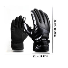 Men's Winter Waterproof Touch Screen Gloves Thickened Cotton Plus Velvet