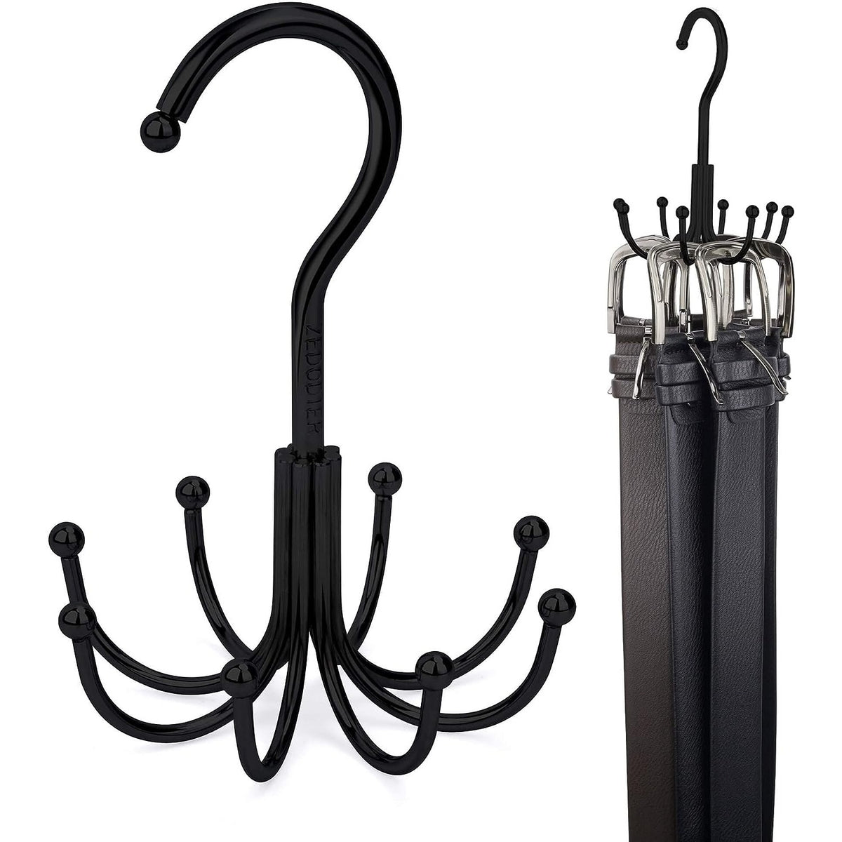 Belt Hanger Belt Rack Closet Accessories Organizer 24 Storage Capacity