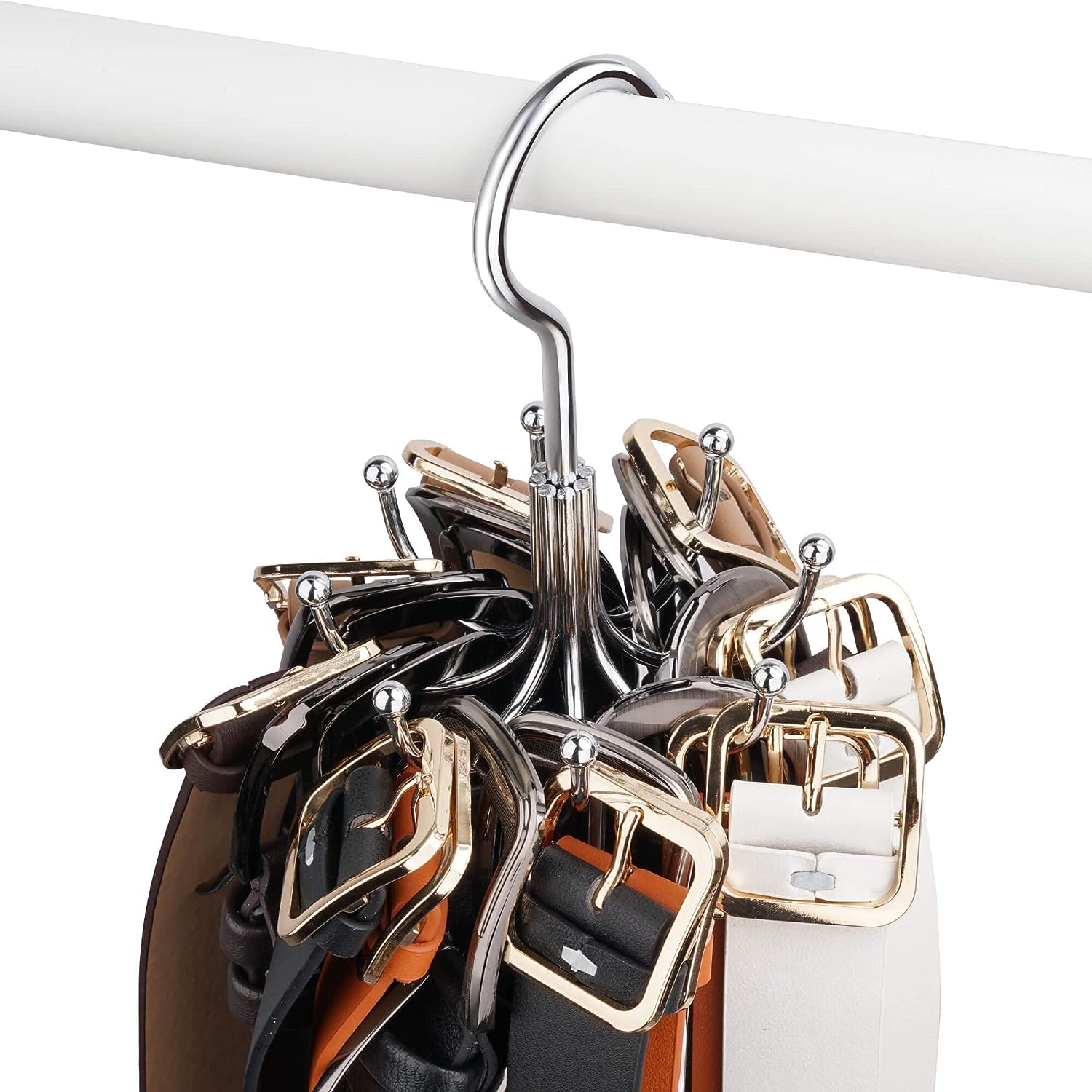 Belt Hanger Belt Rack Closet Accessories Organizer 24 Storage Capacity